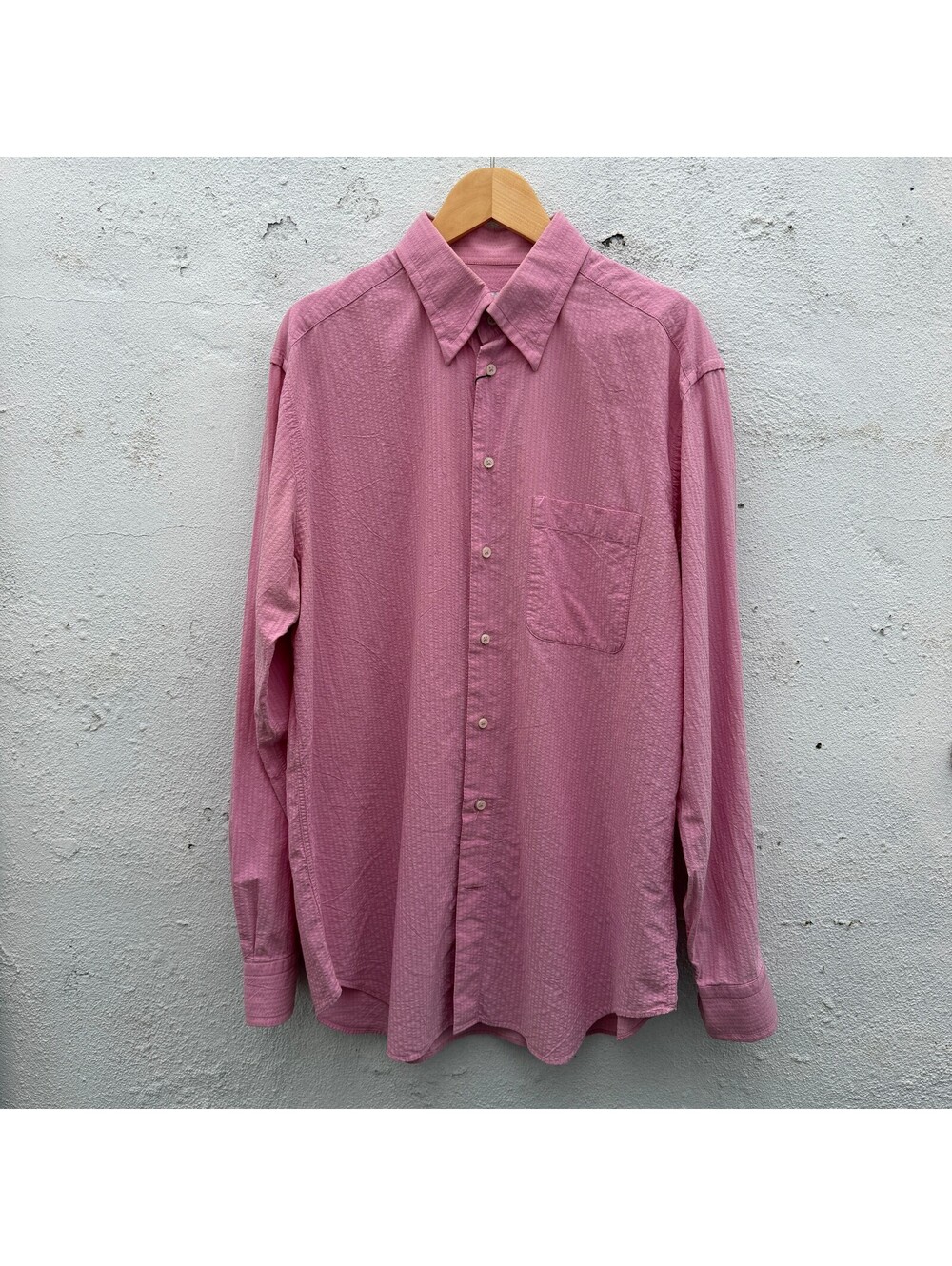 Armani Collezioni Pink Button Down Longsleeve Shirt